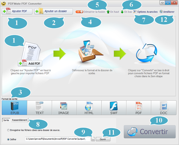 PDFMate Converter Interface